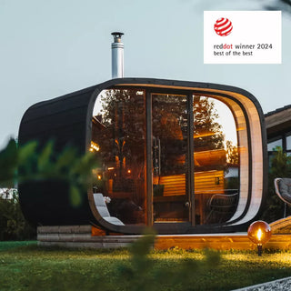 Round Cube 2.4 Single 6-8 Person Sauna | Leil Saunas