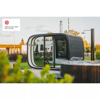 Round Cube 2.4 Single 6-8 Person Sauna | Leil Saunas