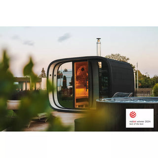 Round Cube 2.4 Single 6-8 Person Sauna | Leil Saunas