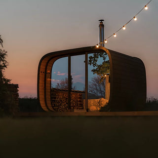 Round Cube 2.4 Single 6-8 Person Sauna | Leil Saunas