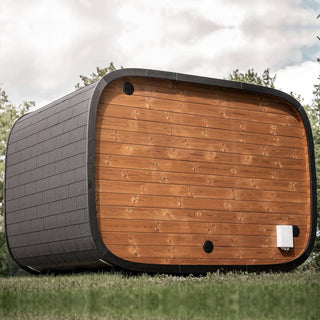 Round Cube Relax 2.6 10-Person Sauna | Leil Saunas