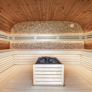 Round Cube Relax 2.6 10-Person Sauna | Leil Saunas