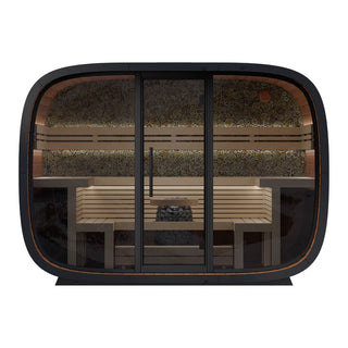 Round Cube Relax 2.2 8-Person Sauna | Leil Saunas