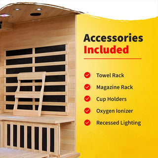 HeatWave Santa Fe 3 Person Carbon Corner Infrared Sauna