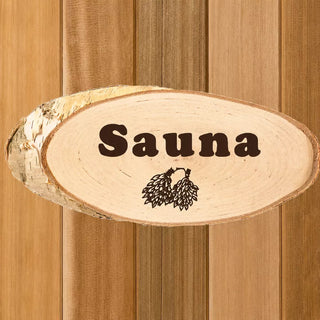 Sauna Oval Birch Sign | Finlandia