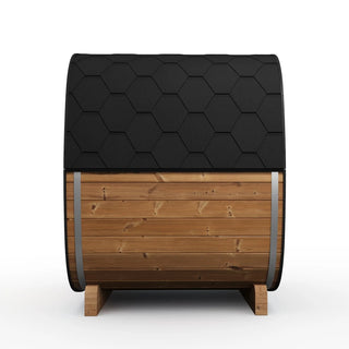Aurora II Square Glass 3 Person Outdoor Sauna | Heritage Sauna®