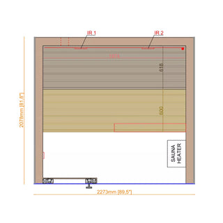 Spectra Sauna Cabin 3–4 Person Pre-assembled | ThermaSol