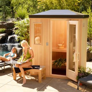 Outdoor Sauna Room 4′ x 6′ with Starline Roof | Finlandia