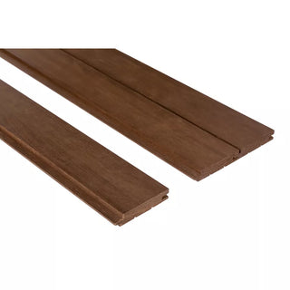 Dark Thermo-Alder STS4 Sauna Wood - Wall Paneling T&G 1x4