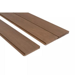Dark Thermo-Alder STS4 Sauna Wood - Wall Paneling T&G 1x5