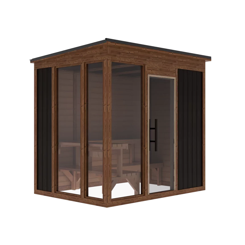 Mod6 Modern Social Outdoor Sauna | Thermory – The Sauna Place