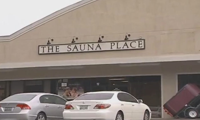 An earlier The Sauna Place storefront
