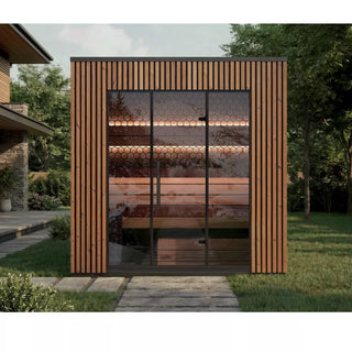 Viva 250 Outdoor Sauna 5-Person | Leil Saunas