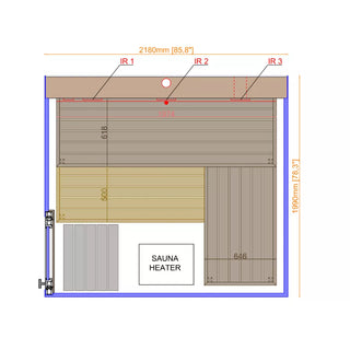 Vue Sauna Cabin 3–4 Person Pre-assembled | ThermaSol