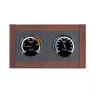 Walnut / Maple EOS Lux Climate Station (°F) – 13.4" × 7.7" | EOS