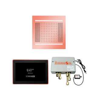 ThermaSol Wellness Shower Package - HydroVive 14 Rainhead + ThermaTouch2 15 Control + Digital Shower Valve