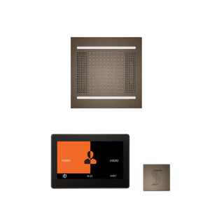 ThermaSol Wellness Steam Package - HydroVive 14 Rainhead + ThermaTouch2 10 Control + Steam Head Kit (Square)