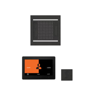 ThermaSol Wellness Steam Package - HydroVive 14 Rainhead + ThermaTouch2 10 Control + Steam Head Kit (Square)