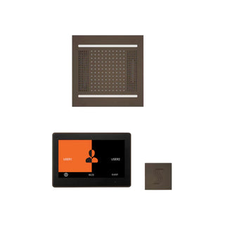 ThermaSol Wellness Steam Package - HydroVive 14 Rainhead + ThermaTouch2 10 Control + Steam Head Kit (Square)