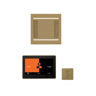 ThermaSol Wellness Steam Package - HydroVive 14 Rainhead + ThermaTouch2 10 Control + Steam Head Kit (Square)