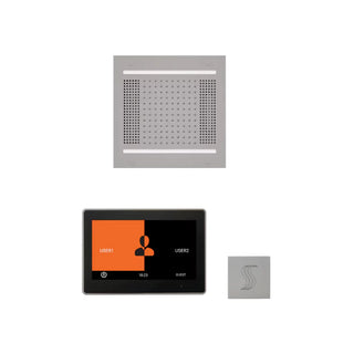 ThermaSol Wellness Steam Package - HydroVive 14 Rainhead + ThermaTouch2 10 Control + Steam Head Kit (Square)