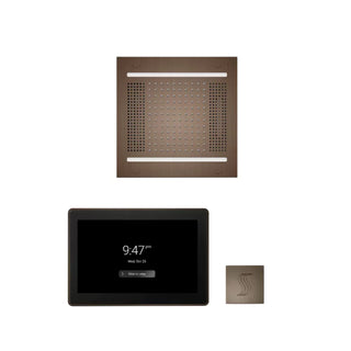 ThermaSol Wellness Steam Package - HydroVive 14 Rainhead + ThermaTouch2 15 Control + Steam Head Kit (Square)