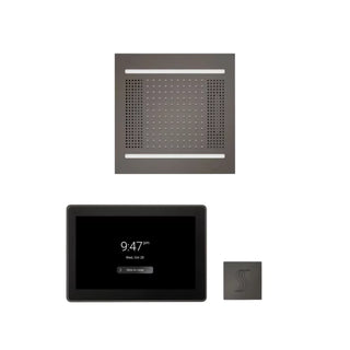 ThermaSol Wellness Steam Package - HydroVive 14 Rainhead + ThermaTouch2 15 Control + Steam Head Kit (Square)