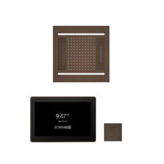 ThermaSol Wellness Steam Package - HydroVive 14 Rainhead + ThermaTouch2 15 Control + Steam Head Kit (Square)