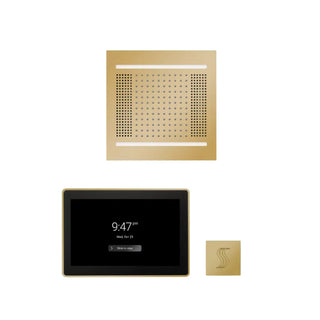 ThermaSol Wellness Steam Package - HydroVive 14 Rainhead + ThermaTouch2 15 Control + Steam Head Kit (Square)