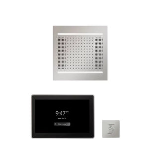 ThermaSol Wellness Steam Package - HydroVive 14 Rainhead + ThermaTouch2 15 Control + Steam Head Kit (Square)