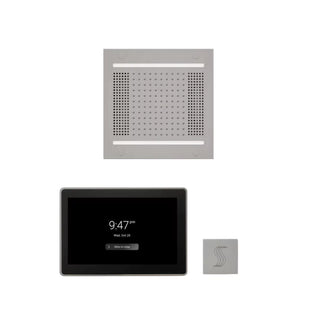 ThermaSol Wellness Steam Package - HydroVive 14 Rainhead + ThermaTouch2 15 Control + Steam Head Kit (Square)