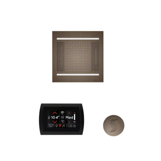 ThermaSol Wellness Steam Package - HydroVive 14 Rainhead + SignaTouch Control (Wall Mount) + Steam Head Kit (Round)