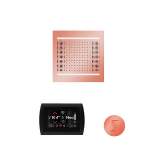 ThermaSol Wellness Steam Package - HydroVive 14 Rainhead + SignaTouch Control (Wall Mount) + Steam Head Kit (Round)