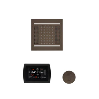 ThermaSol Wellness Steam Package - HydroVive 14 Rainhead + SignaTouch Control (Wall Mount) + Steam Head Kit (Round)