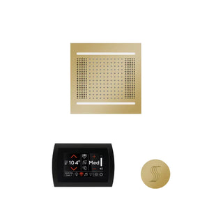 ThermaSol Wellness Steam Package - HydroVive 14 Rainhead + SignaTouch Control (Wall Mount) + Steam Head Kit (Round)