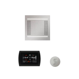 ThermaSol Wellness Steam Package - HydroVive 14 Rainhead + SignaTouch Control (Wall Mount) + Steam Head Kit (Round)
