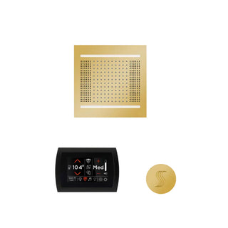 ThermaSol Wellness Steam Package - HydroVive 14 Rainhead + SignaTouch Control (Wall Mount) + Steam Head Kit (Round)