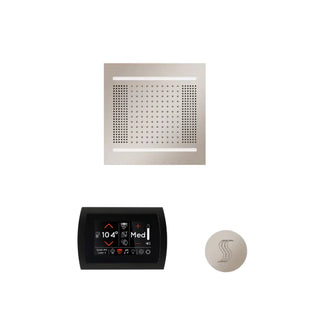 ThermaSol Wellness Steam Package - HydroVive 14 Rainhead + SignaTouch Control (Wall Mount) + Steam Head Kit (Round)