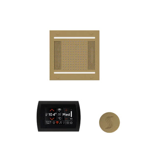 ThermaSol Wellness Steam Package - HydroVive 14 Rainhead + SignaTouch Control (Wall Mount) + Steam Head Kit (Round)