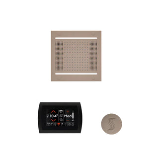 ThermaSol Wellness Steam Package - HydroVive 14 Rainhead + SignaTouch Control (Wall Mount) + Steam Head Kit (Round)