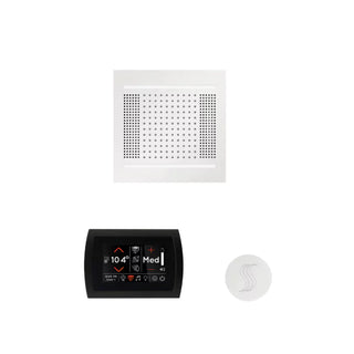 ThermaSol Wellness Steam Package - HydroVive 14 Rainhead + SignaTouch Control (Wall Mount) + Steam Head Kit (Round)