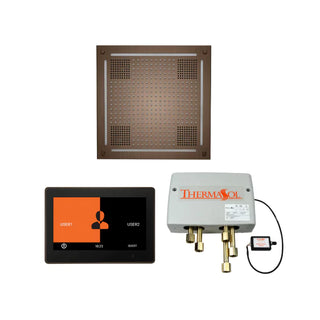 ThermaSol Wellness Shower Package - HydroVive 18 Rainhead + ThermaTouch2 10 Control + Digital Shower Valve