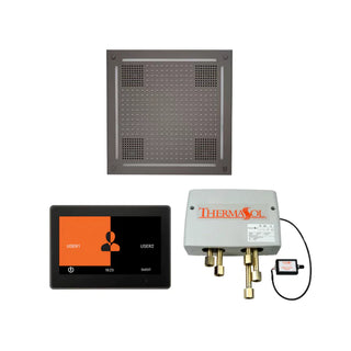 ThermaSol Wellness Shower Package - HydroVive 18 Rainhead + ThermaTouch2 10 Control + Digital Shower Valve