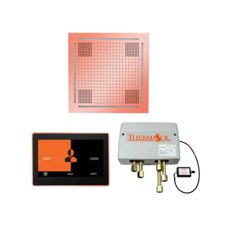 ThermaSol Wellness Shower Package - HydroVive 18 Rainhead + ThermaTouch2 10 Control + Digital Shower Valve
