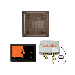 ThermaSol Wellness Shower Package - HydroVive 18 Rainhead + ThermaTouch2 10 Control + Digital Shower Valve