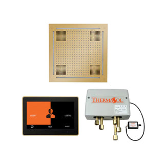 ThermaSol Wellness Shower Package - HydroVive 18 Rainhead + ThermaTouch2 10 Control + Digital Shower Valve