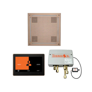 ThermaSol Wellness Shower Package - HydroVive 18 Rainhead + ThermaTouch2 10 Control + Digital Shower Valve