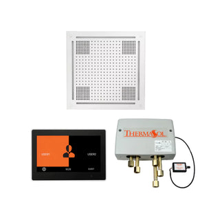 ThermaSol Wellness Shower Package - HydroVive 18 Rainhead + ThermaTouch2 10 Control + Digital Shower Valve