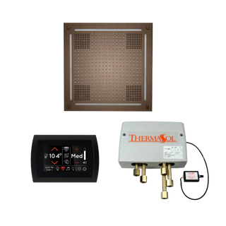 ThermaSol Wellness Shower Package - HydroVive 18 Rainhead + SignaTouch Control (Wall Mount) + Digital Shower Valve