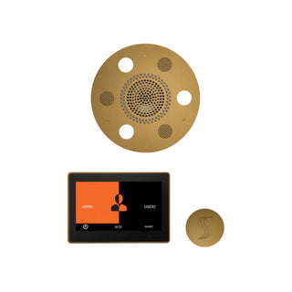 ThermaSol Wellness Steam Package - Serenity Advanced Rainhead (Round) + ThermaTouch2 10 Control + Steam Head Kit (Round)